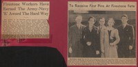 Newspaper Coverage of Army-Navy “E” production Award