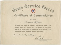 Certificate of Commendation, Cramer Little