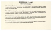 Gastonia Plant Vision Statement