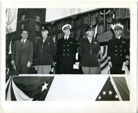 Military and Civilian Officials at Award Ceremony