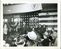 Army-Navy “E” production Award Ceremony, Firestone Mills, 1944