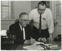 Fred Morrow and Harold Robinson, Firestone Warehouse Managers