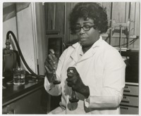 Ida Byers Making a Chemical Analysis