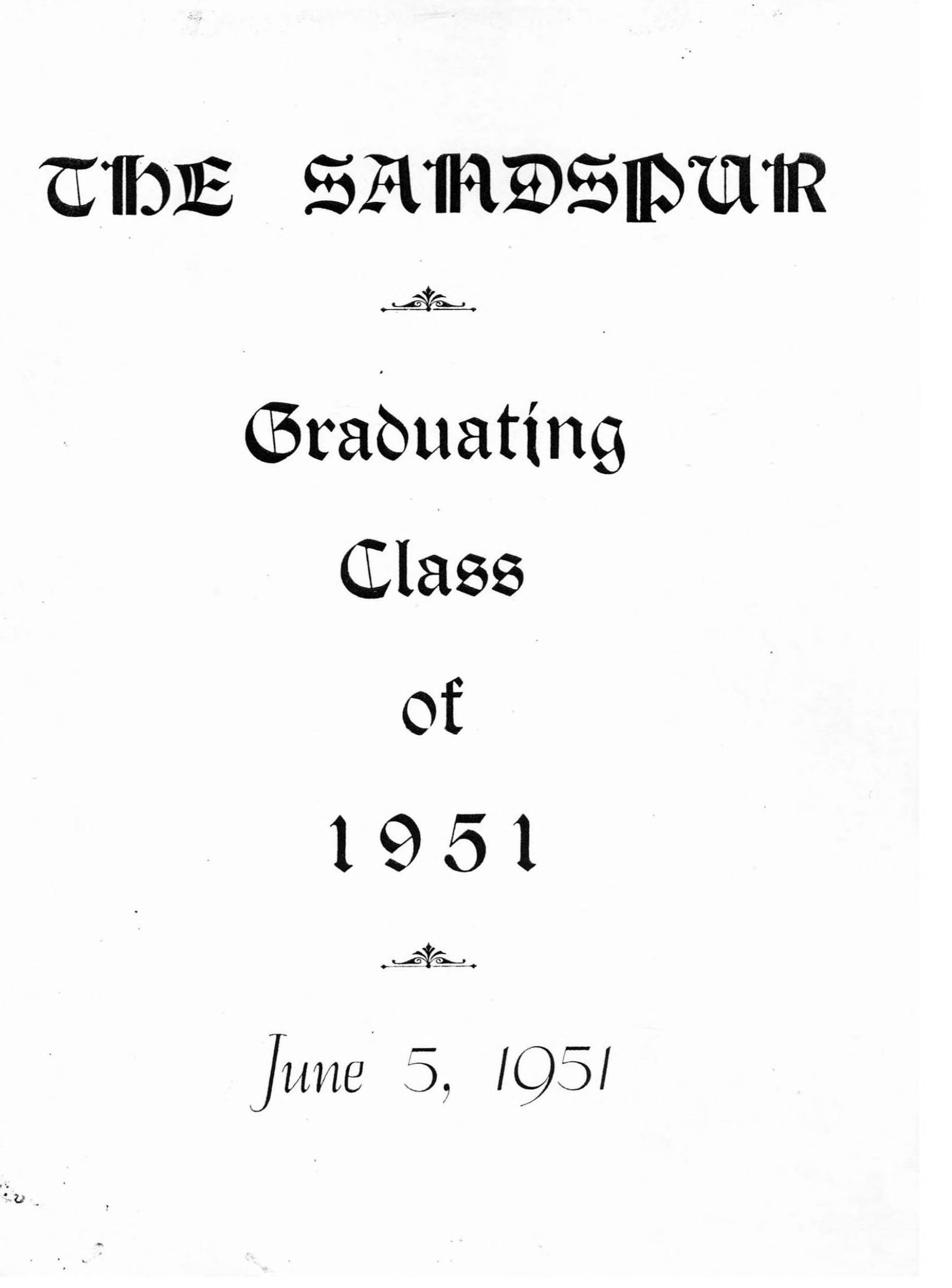 The Sandspur [1951]