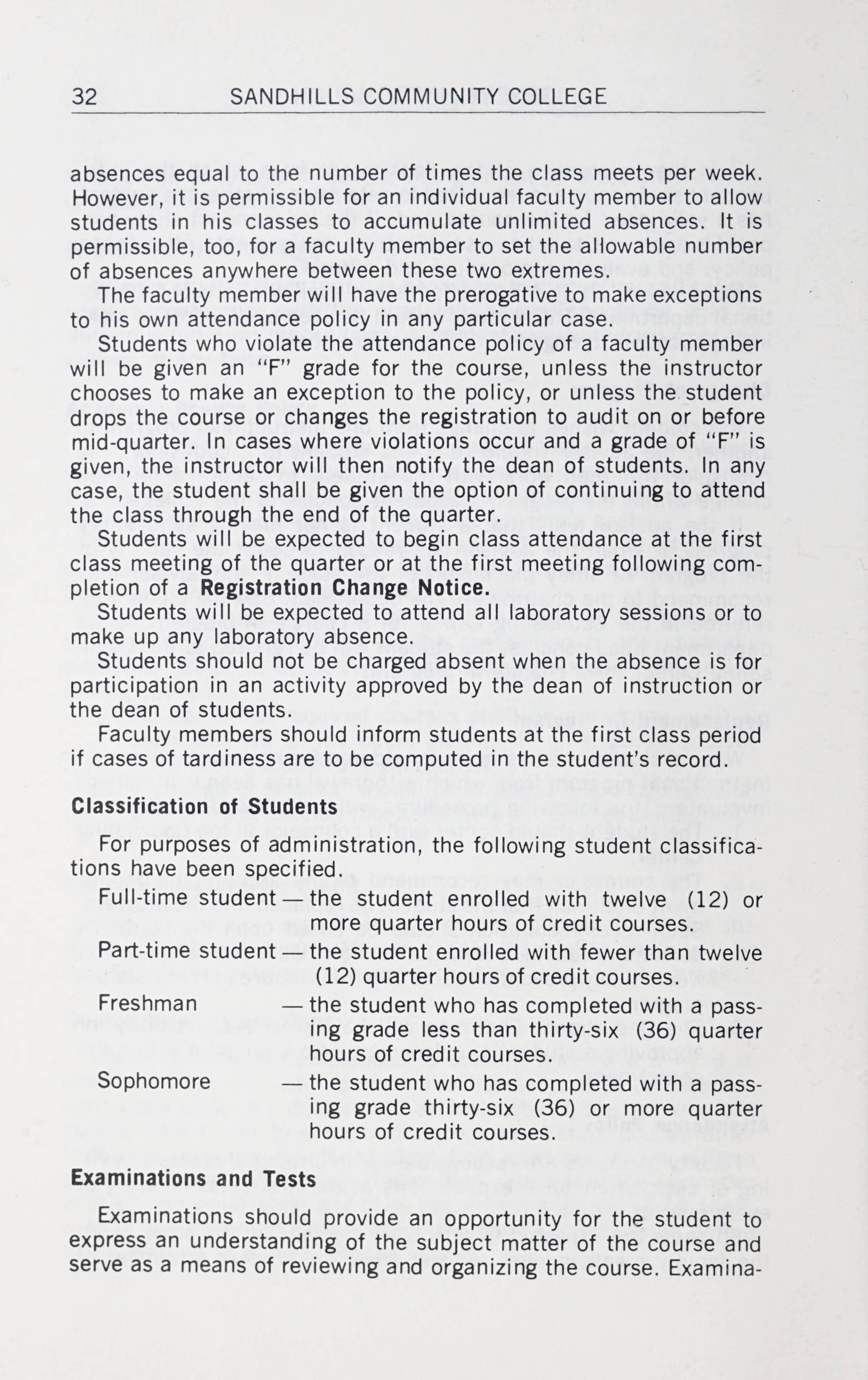 Sandhills Community College Course Catalog 1976 1978 sandhills-community-college-course-catalog-1976-1978