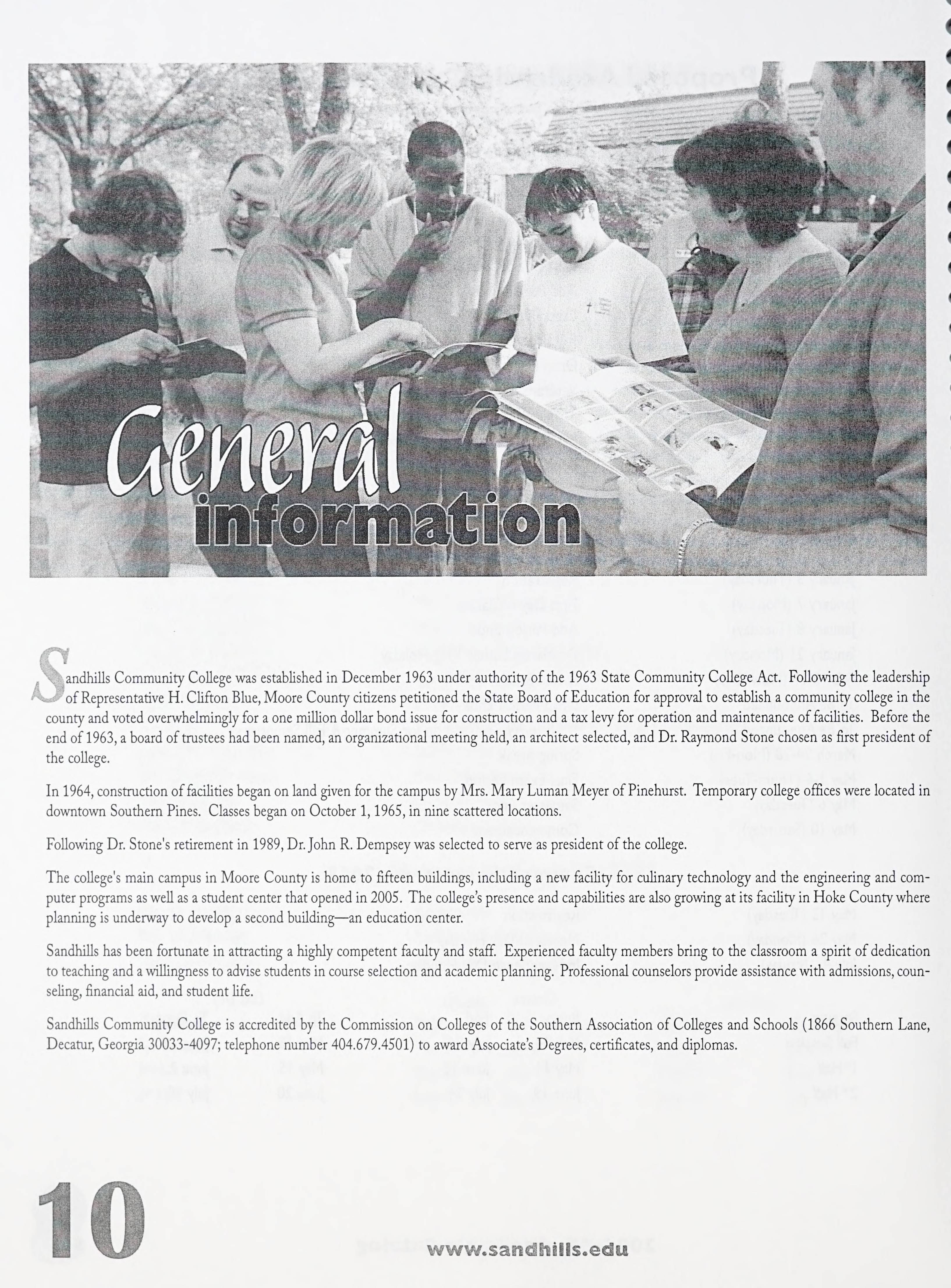 Sandhills Community College Course Catalog 2006 2007 Sandhills Community College Course Catalog 2006 2007