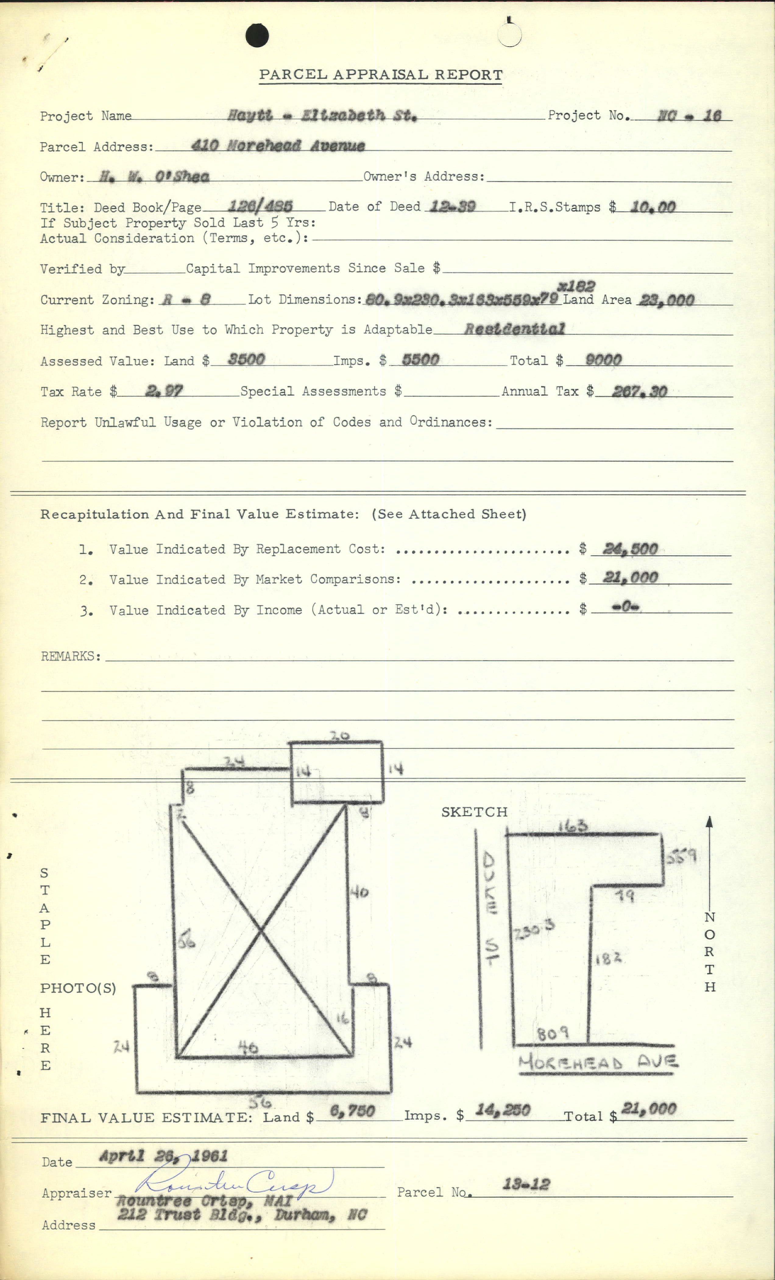 410 Morehead Avenue, Durham, N.C.