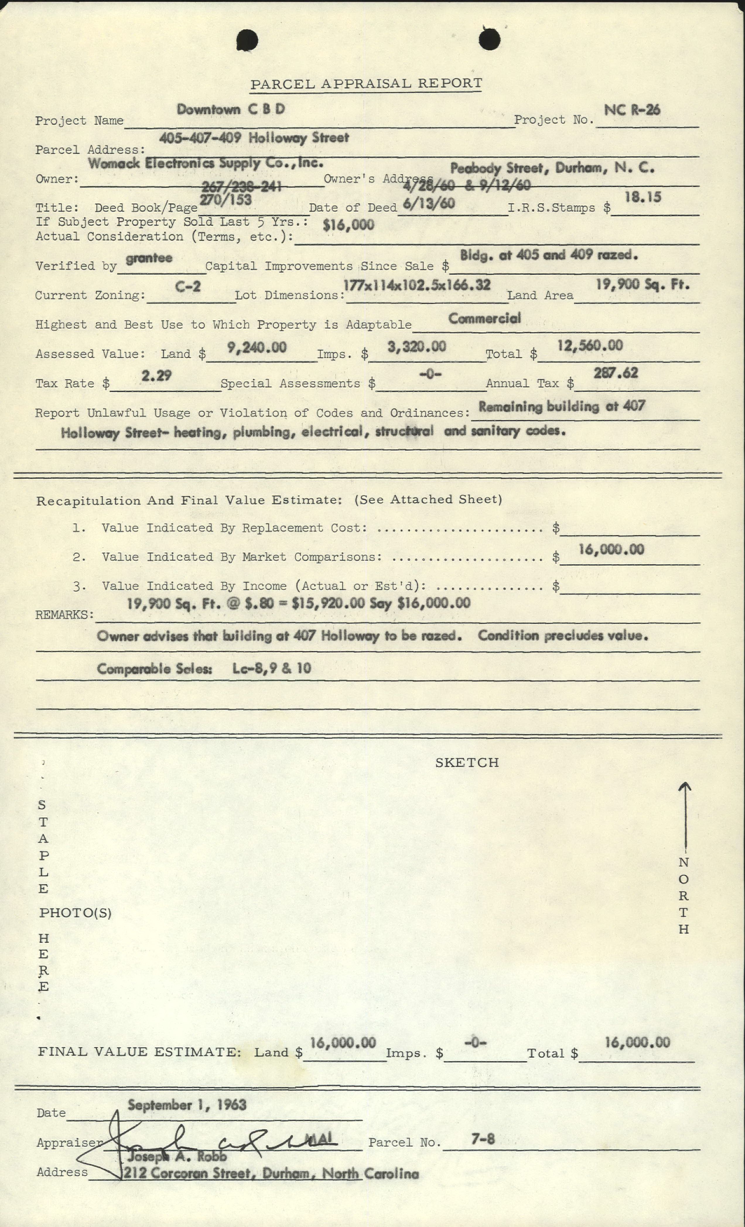 405 Holloway Street, 407 Holloway Street, and 409 Holloway Street