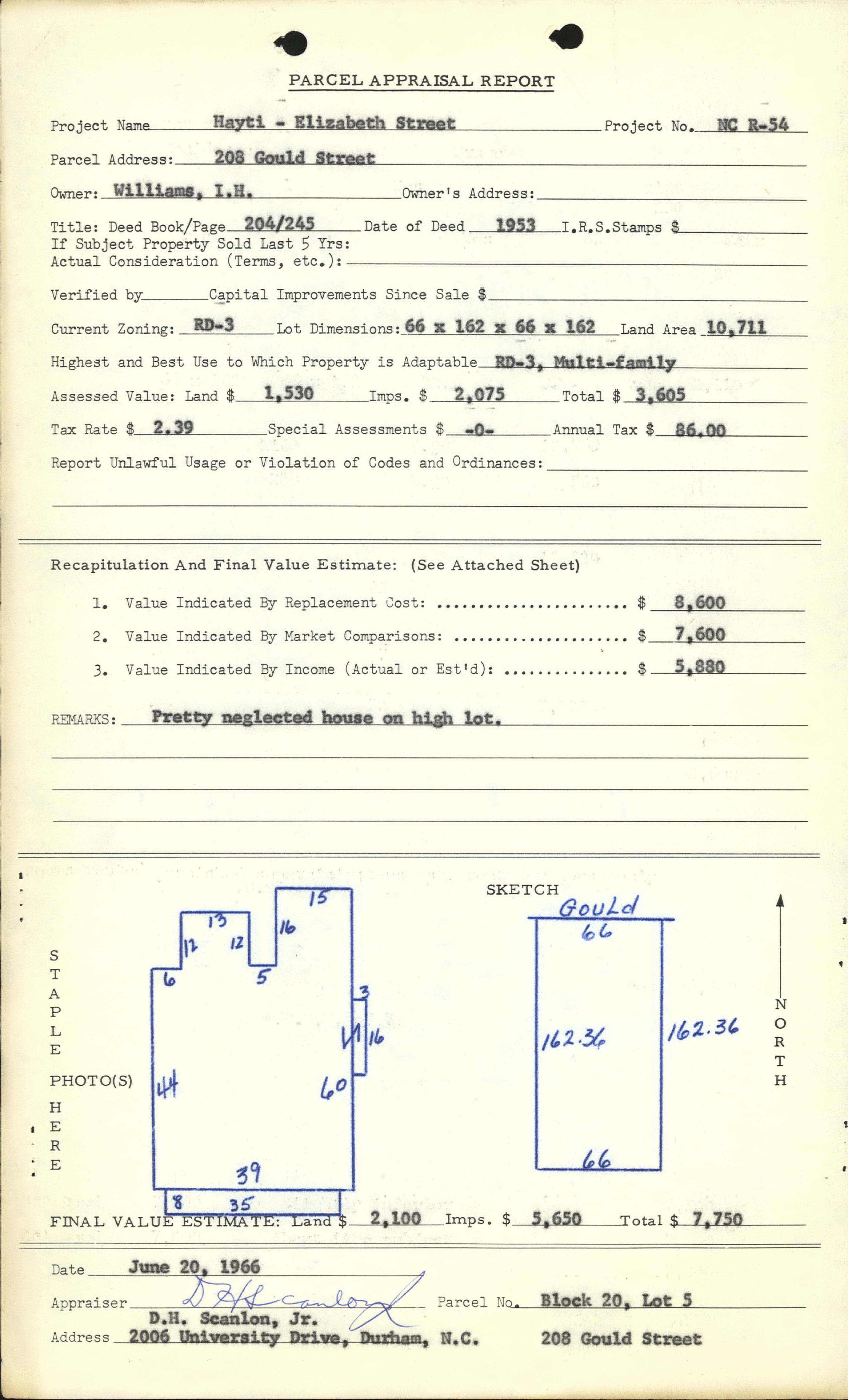 208 Gould Street, Durham, N.C.