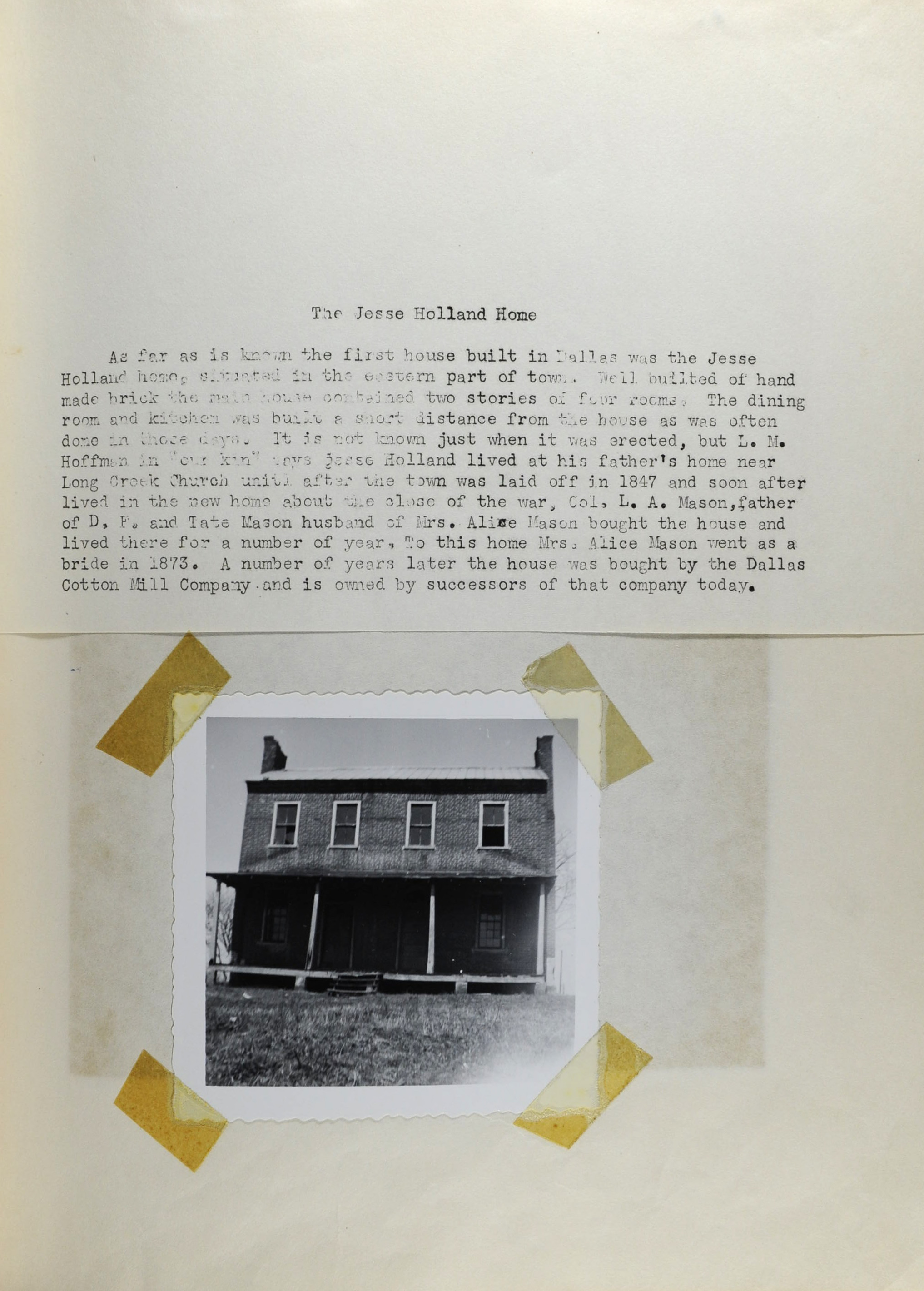 The History of Dallas, North Carolina