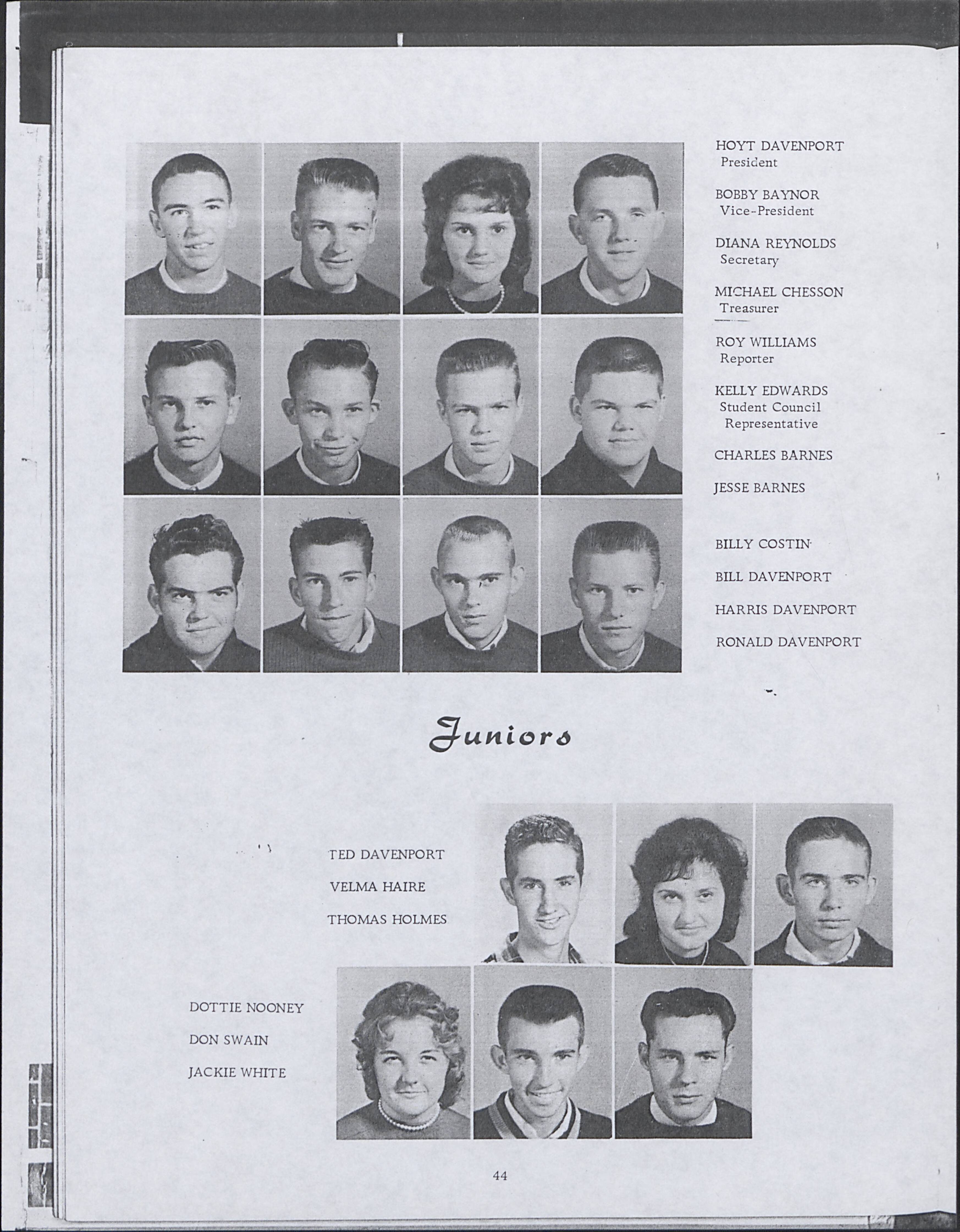 Creswell High School Yearbook [1962]