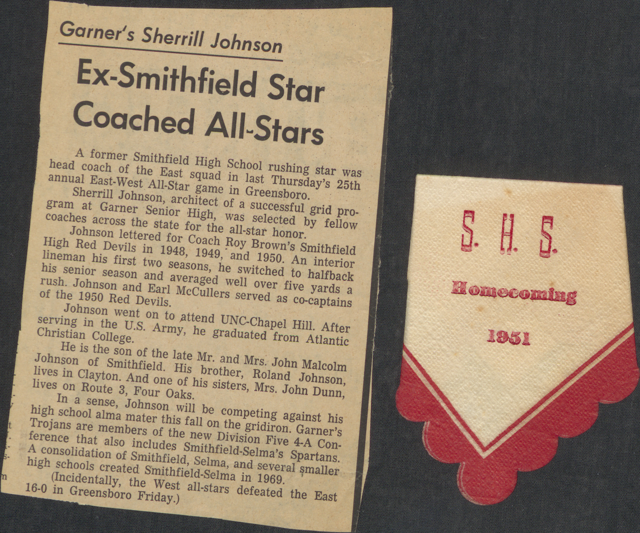 Smithfield High School Sports [19121969]