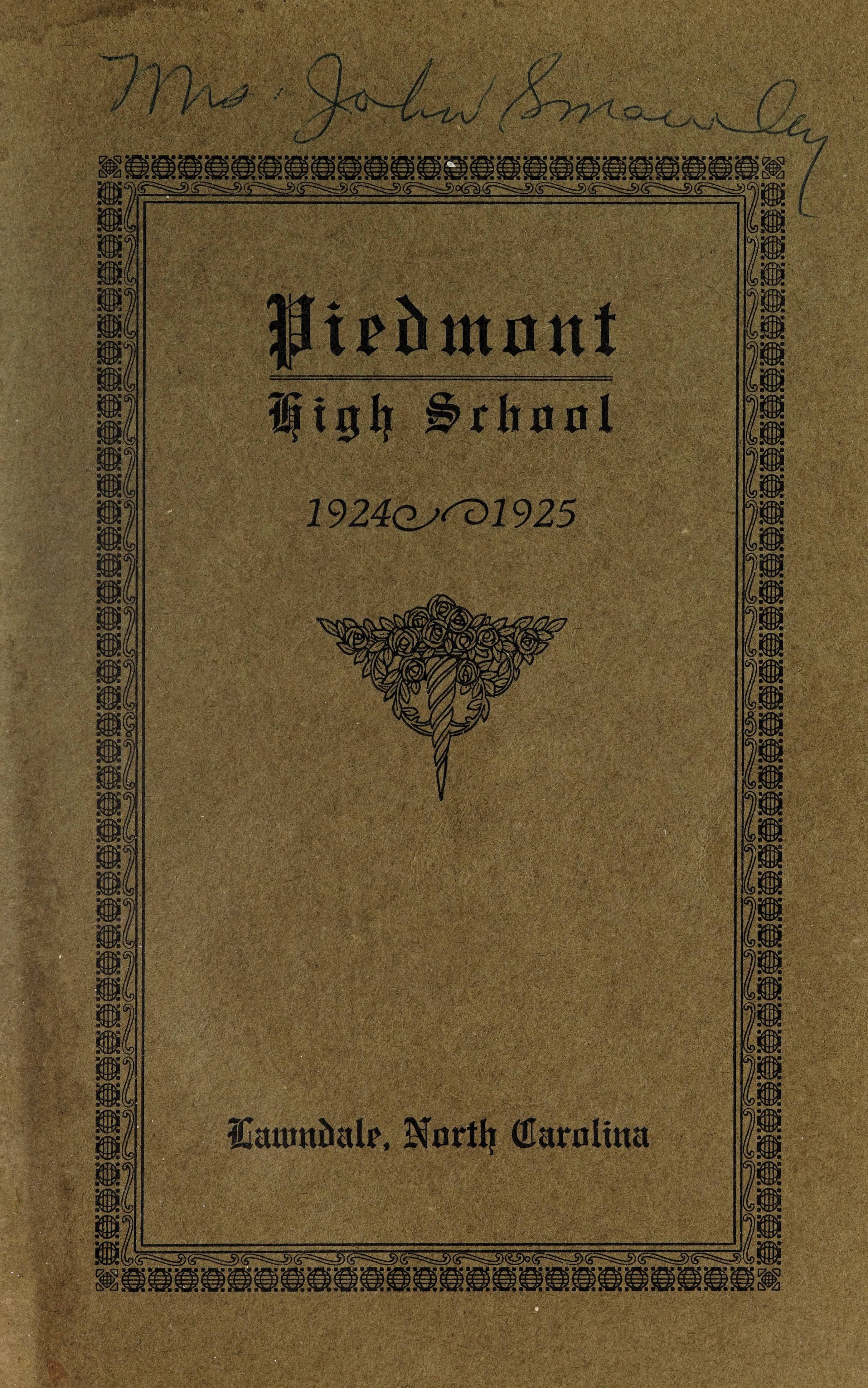 Piedmont High School [19241925]