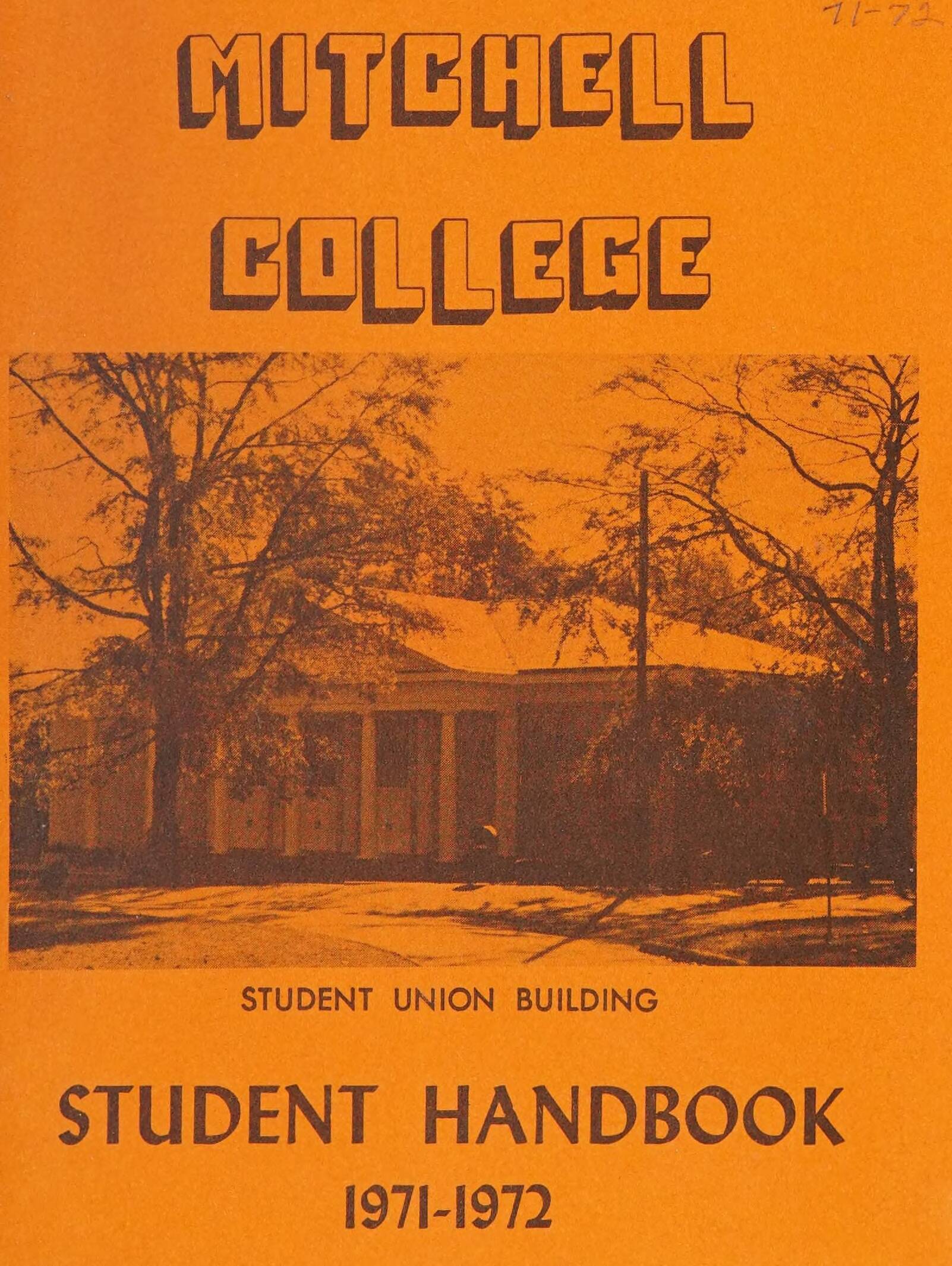 Mitchell College Student Handbook 1971-1972