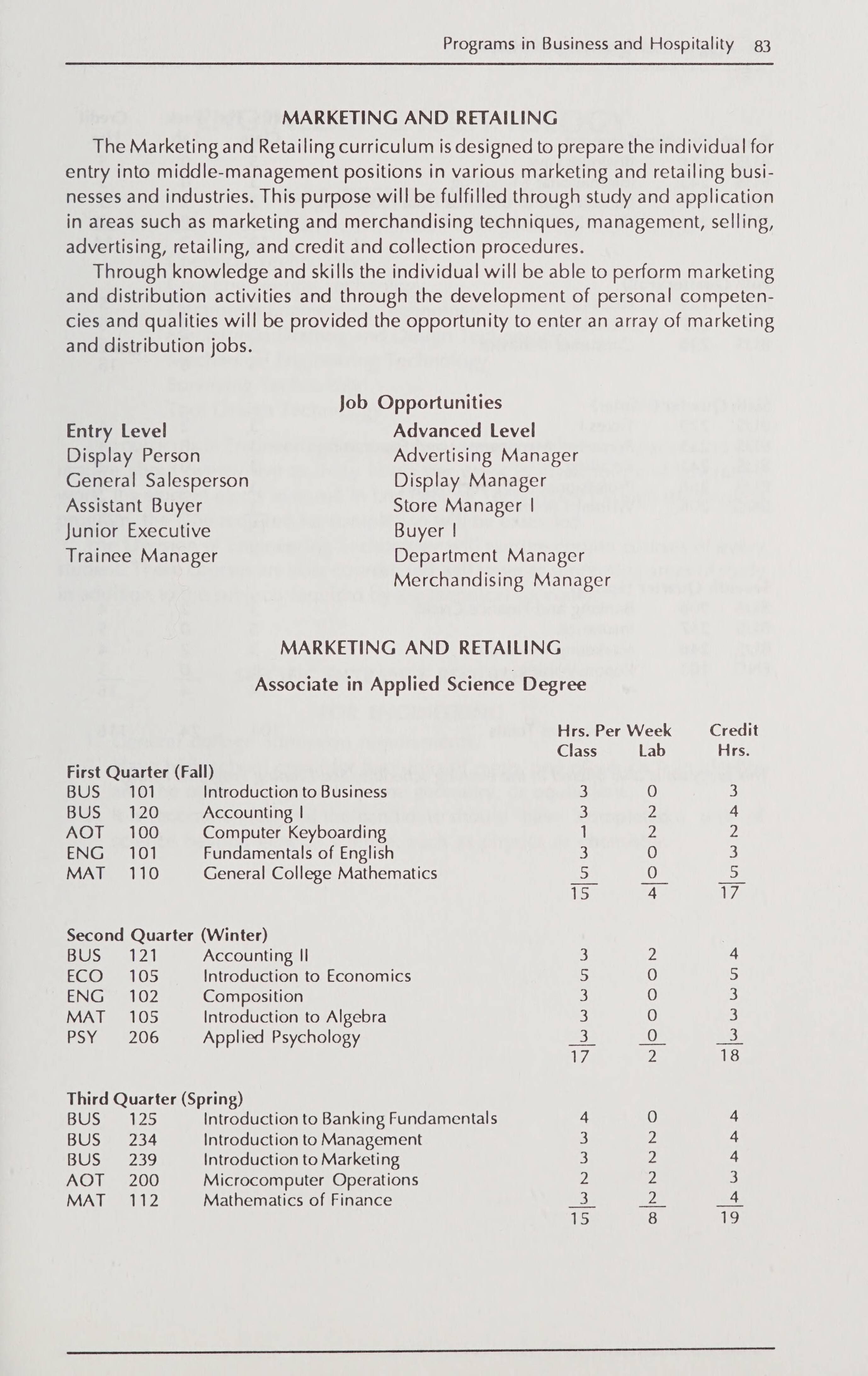 Asheville Buncombe Technical Community College Catalog Of Courses 1990 1991