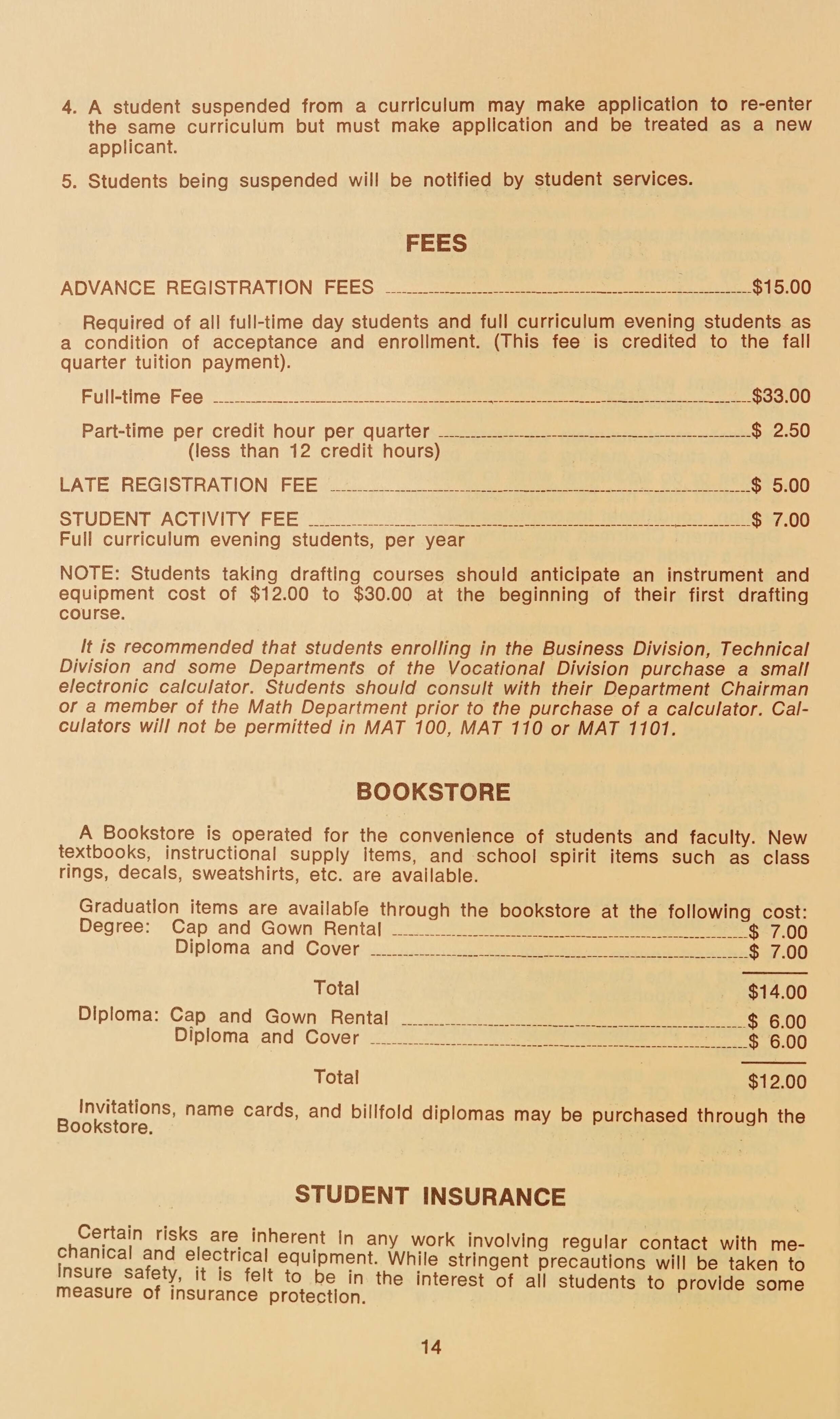 Asheville Buncombe Technical Institute Evening School Bulletin 1975 1976