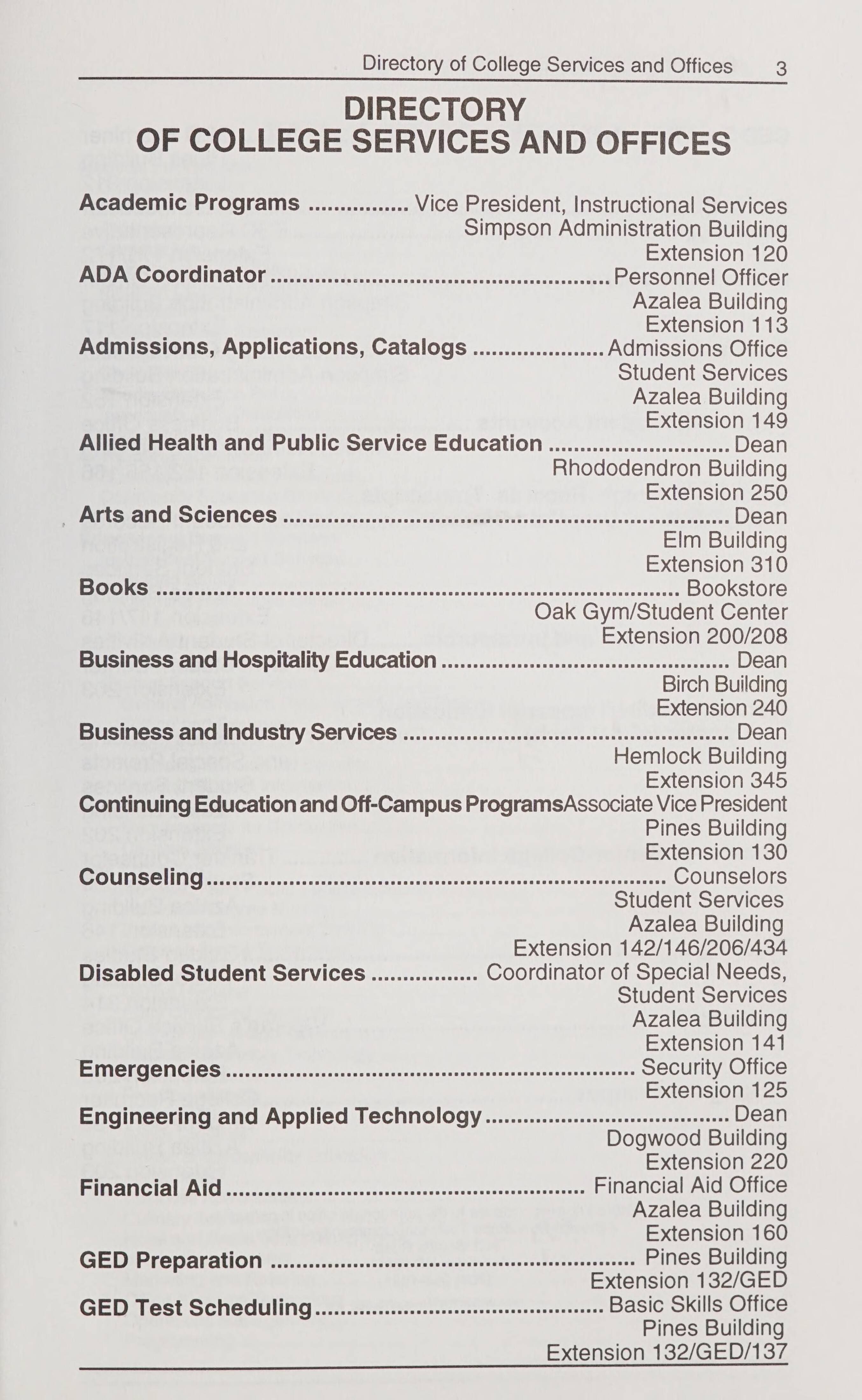 Asheville-Buncombe Technical Community College Catalog Of Courses 1997-1998