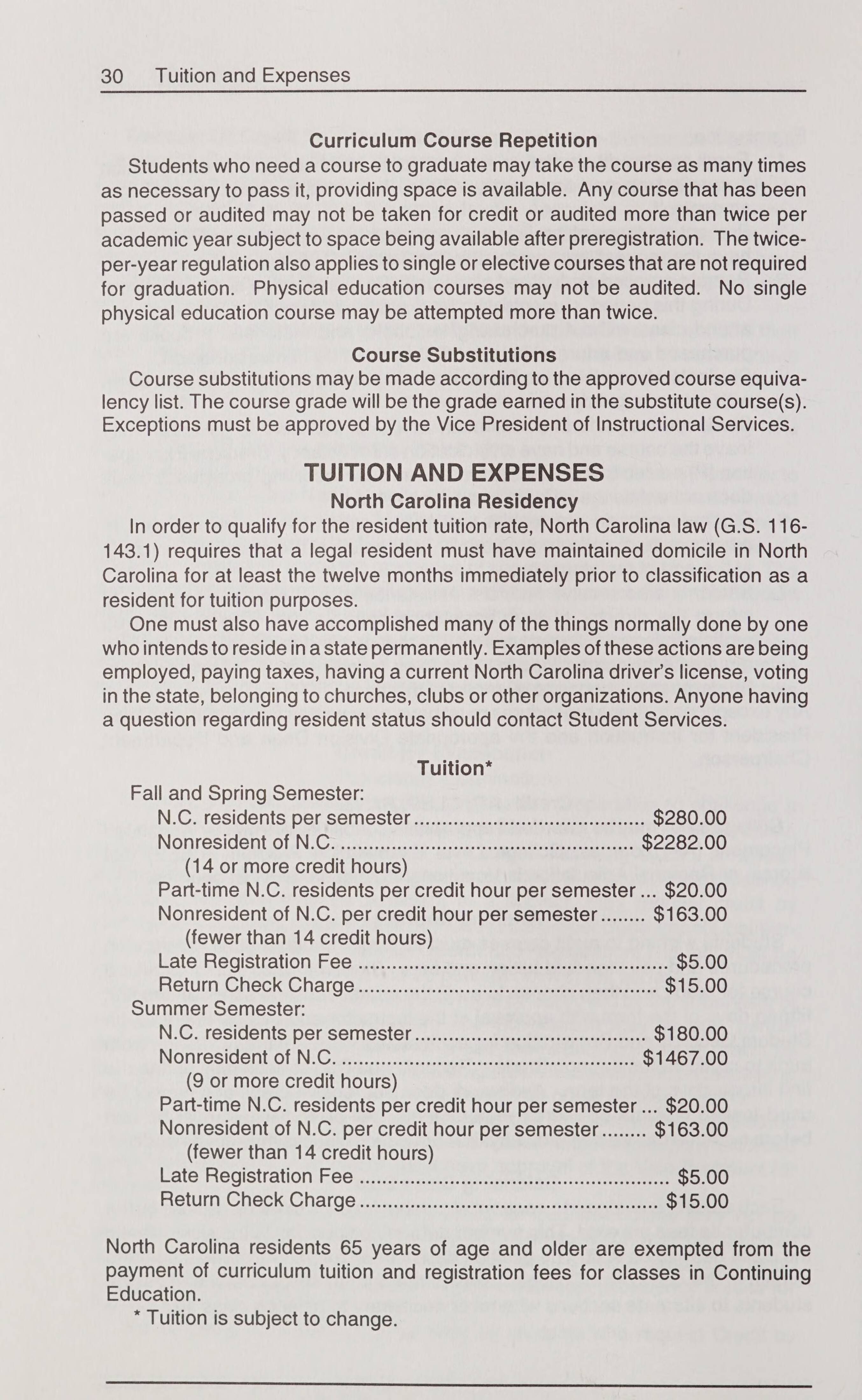Asheville Buncombe Technical Community College Catalog Of Courses 1997 1998