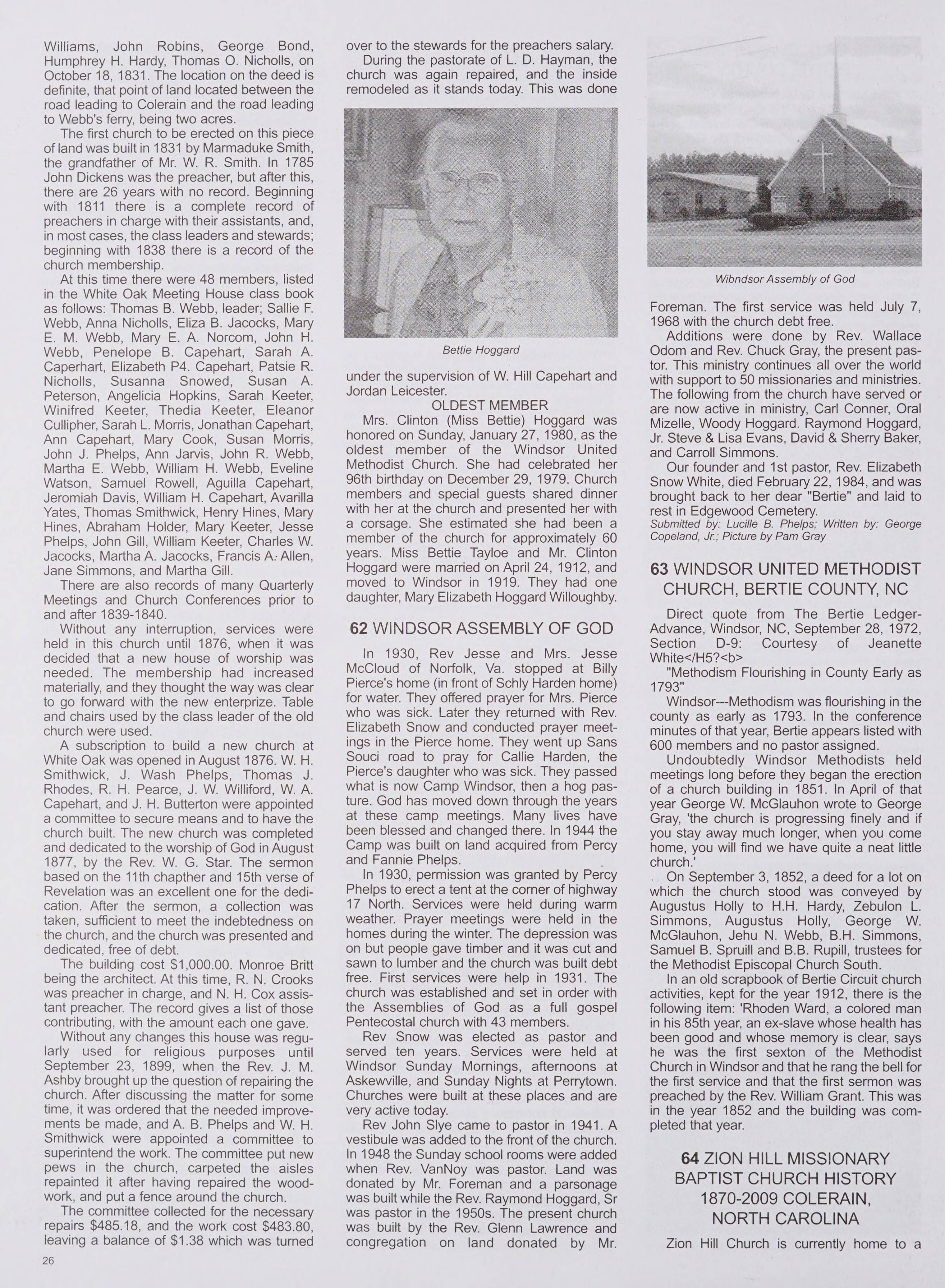 Bertie County North Carolina Heritage 1722 2010