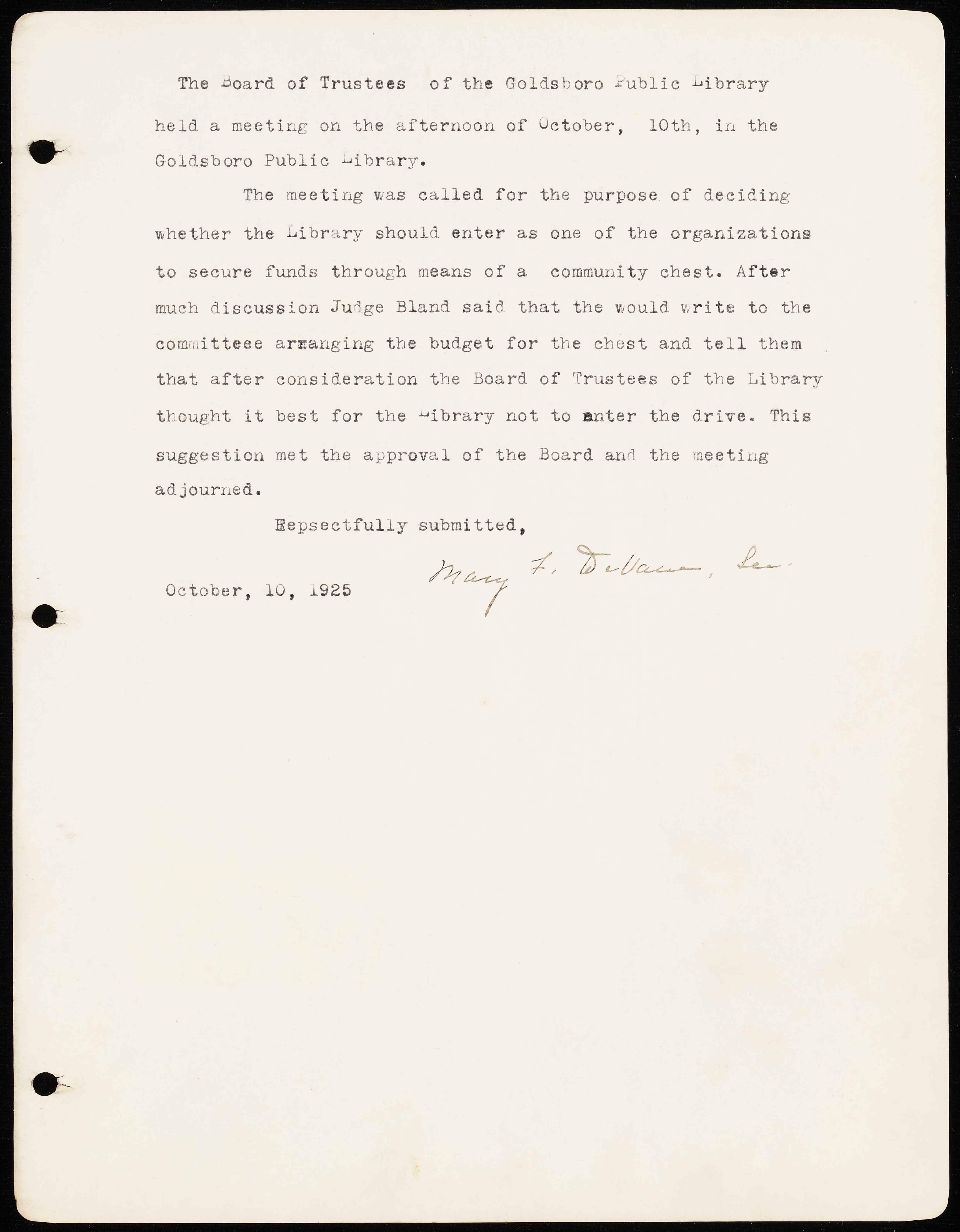 Wayne County Public Library Scrapbook and Minutes [19251945]