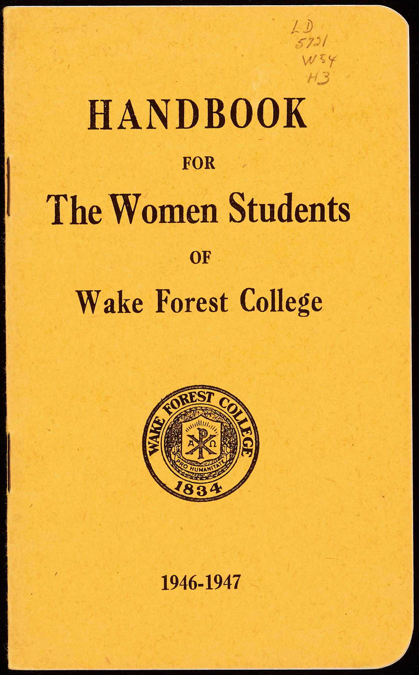 handbook-for-the-women-students-of-wake-forest-college-1946-1947