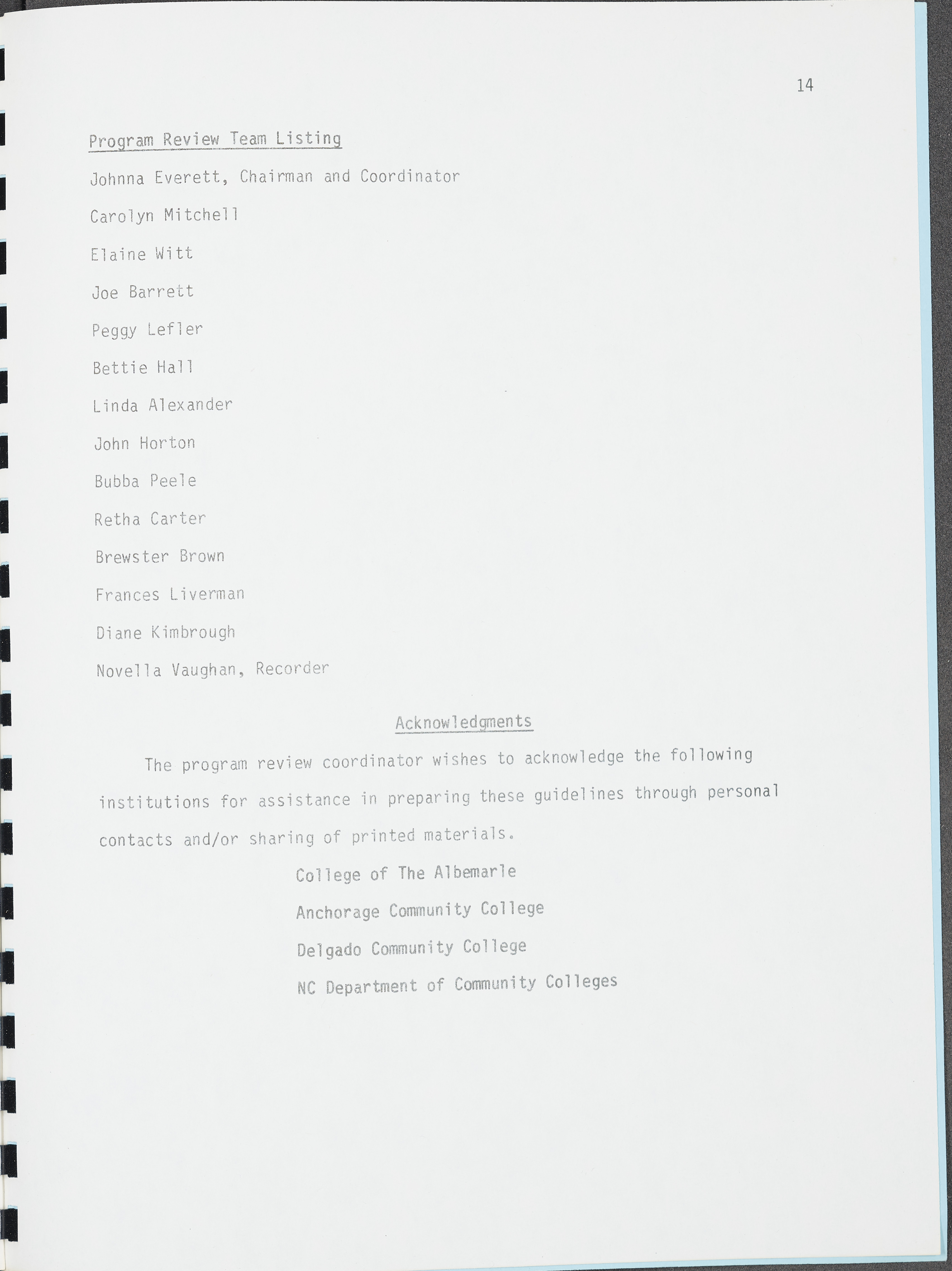 program-review-framework-september-1988