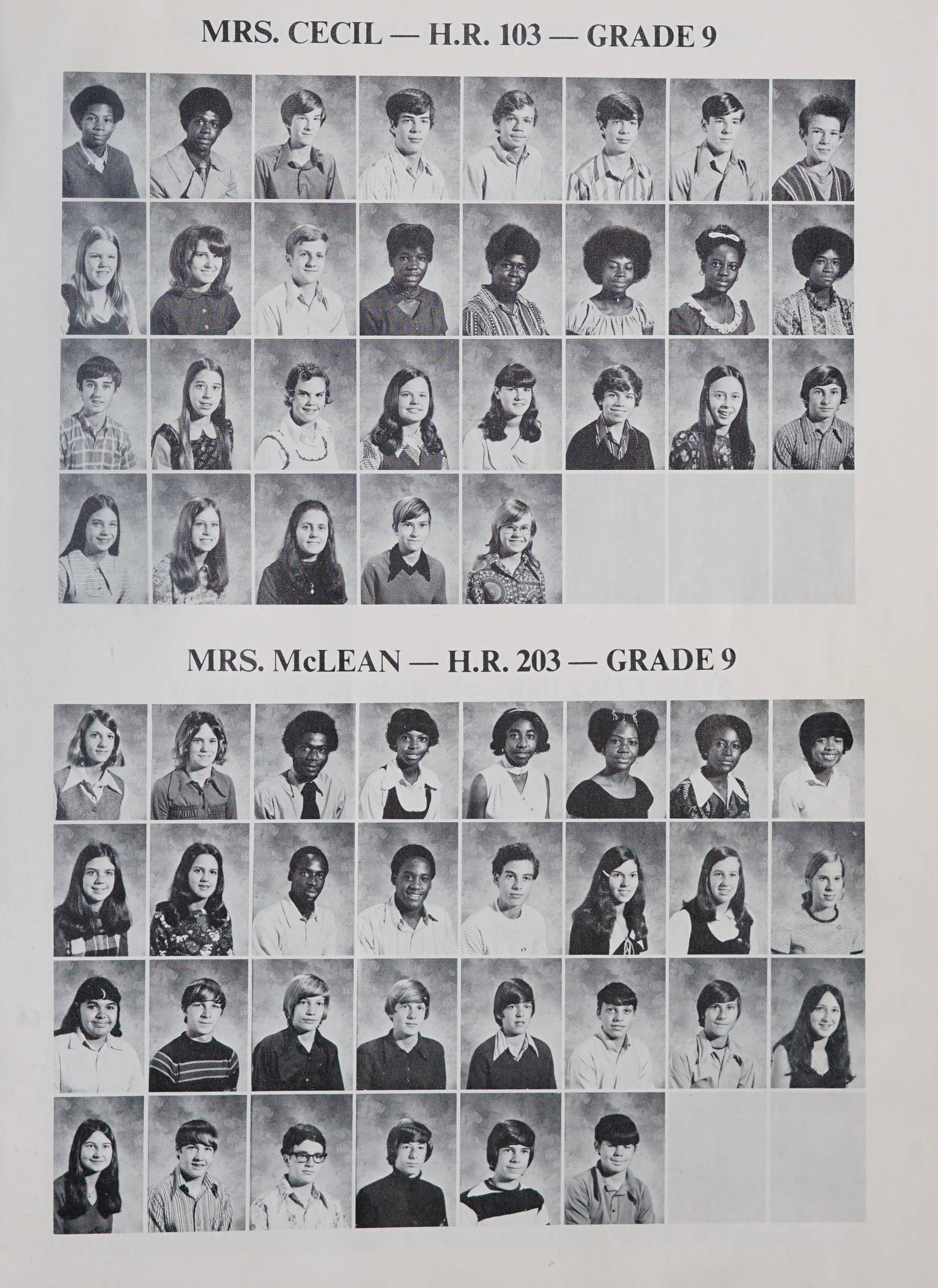 Ferndale Junior High School Classbook [1972]