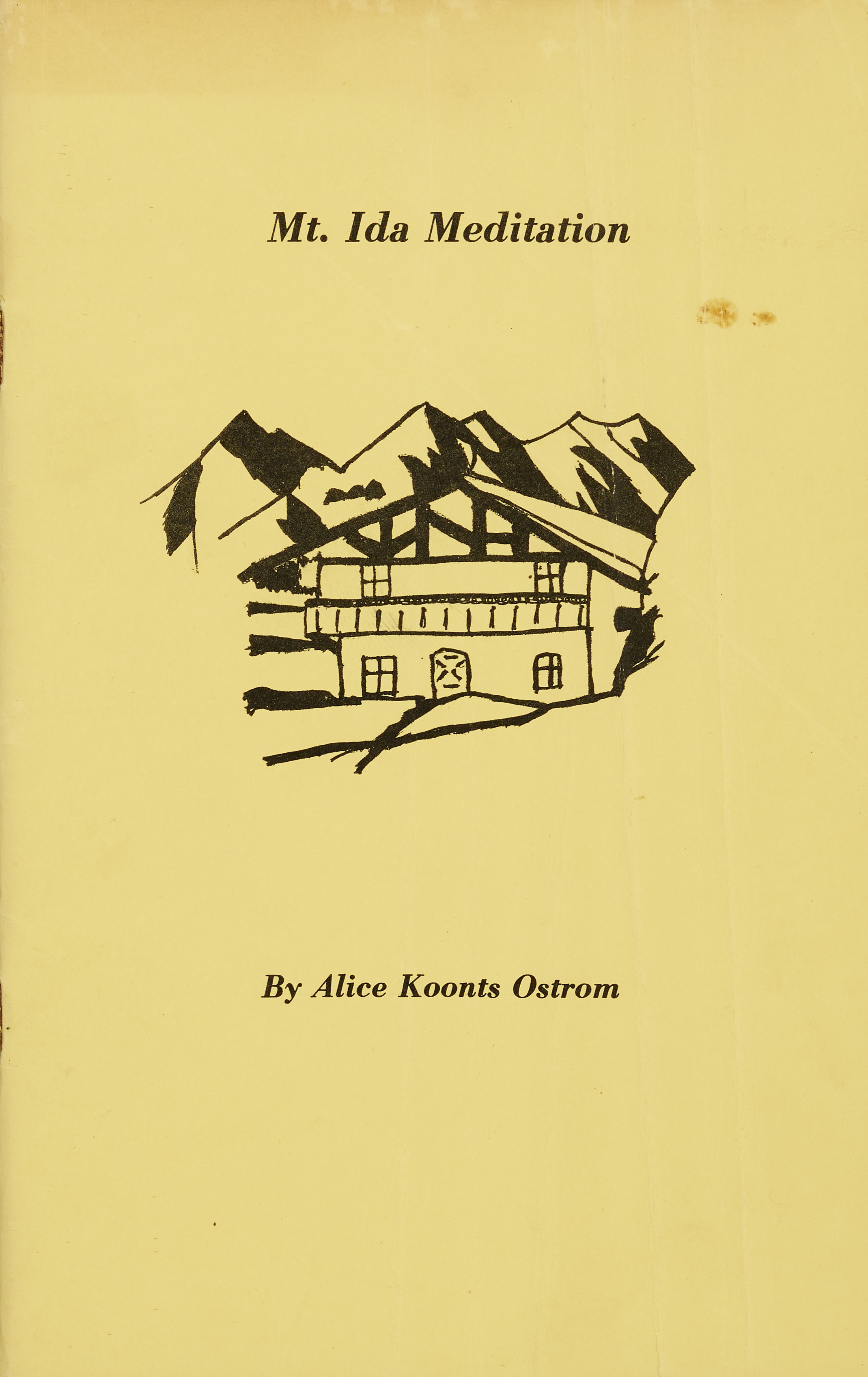 Mt Ida Meditation By Alice Koonts Ostrom Mt ida meditation by alice koonts ostrom