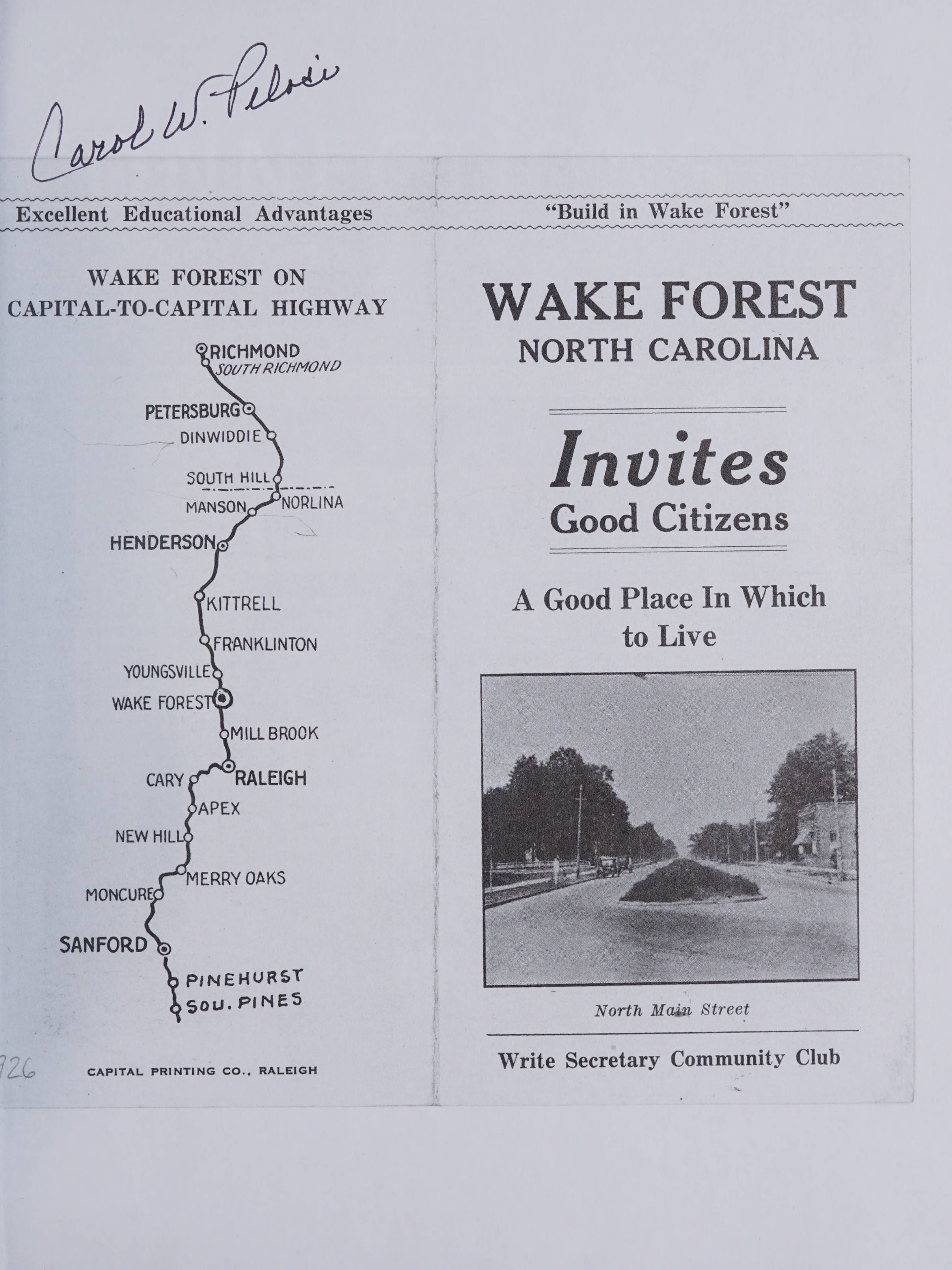 Connections...100 Years of Wake Forest History