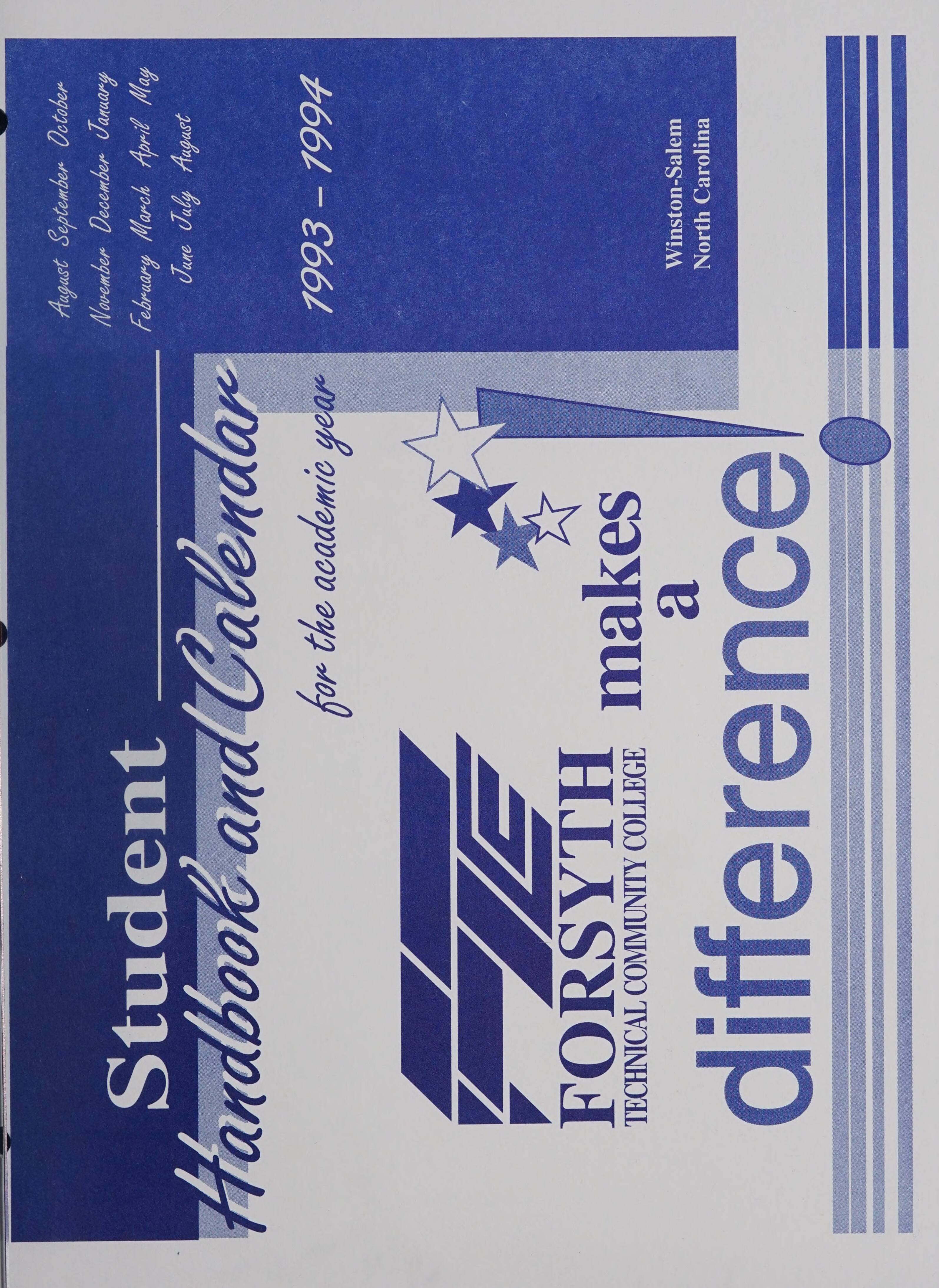Forsyth Tech Community College Handbooks [19931994]