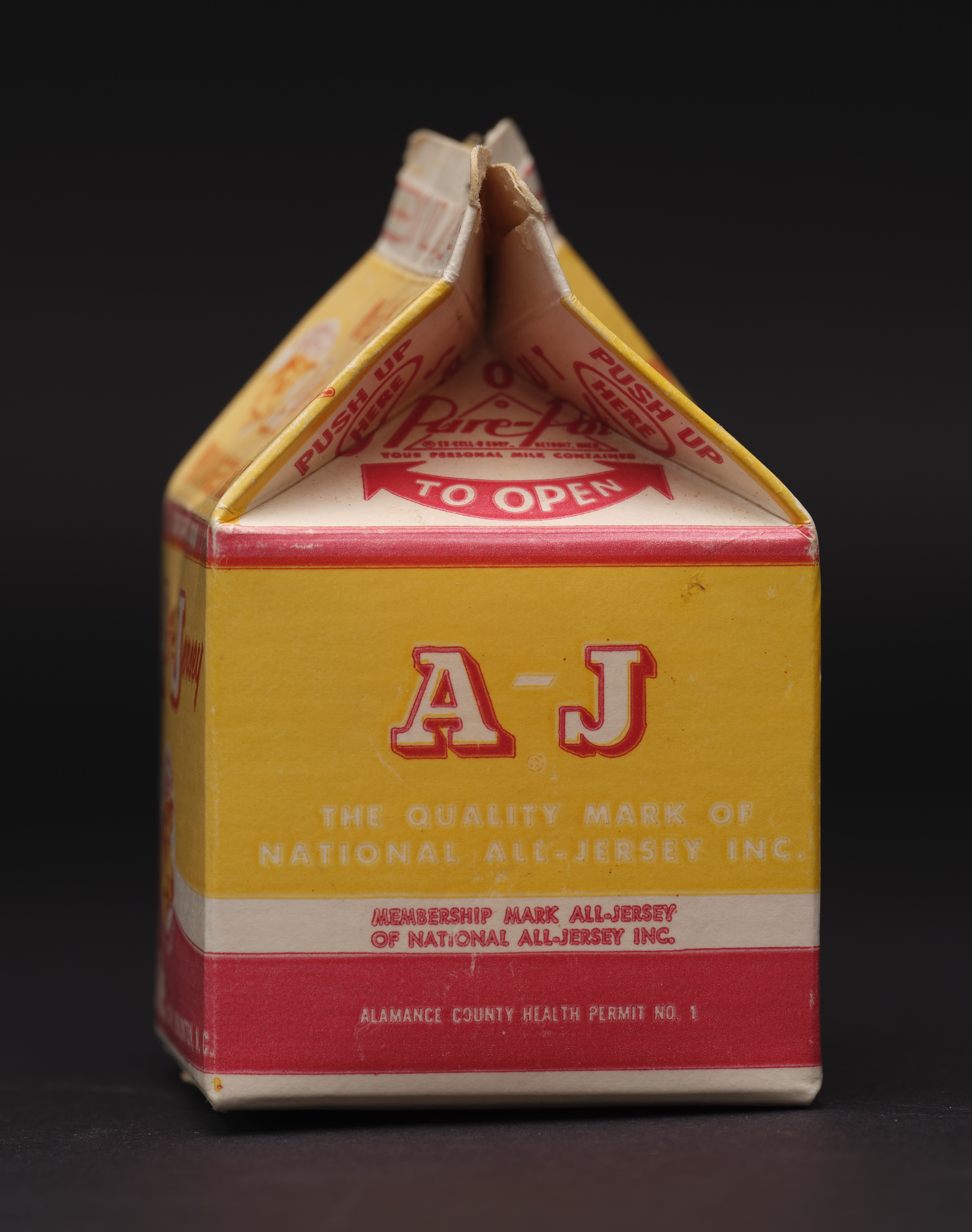 Melville all jersey homogenized milk carton