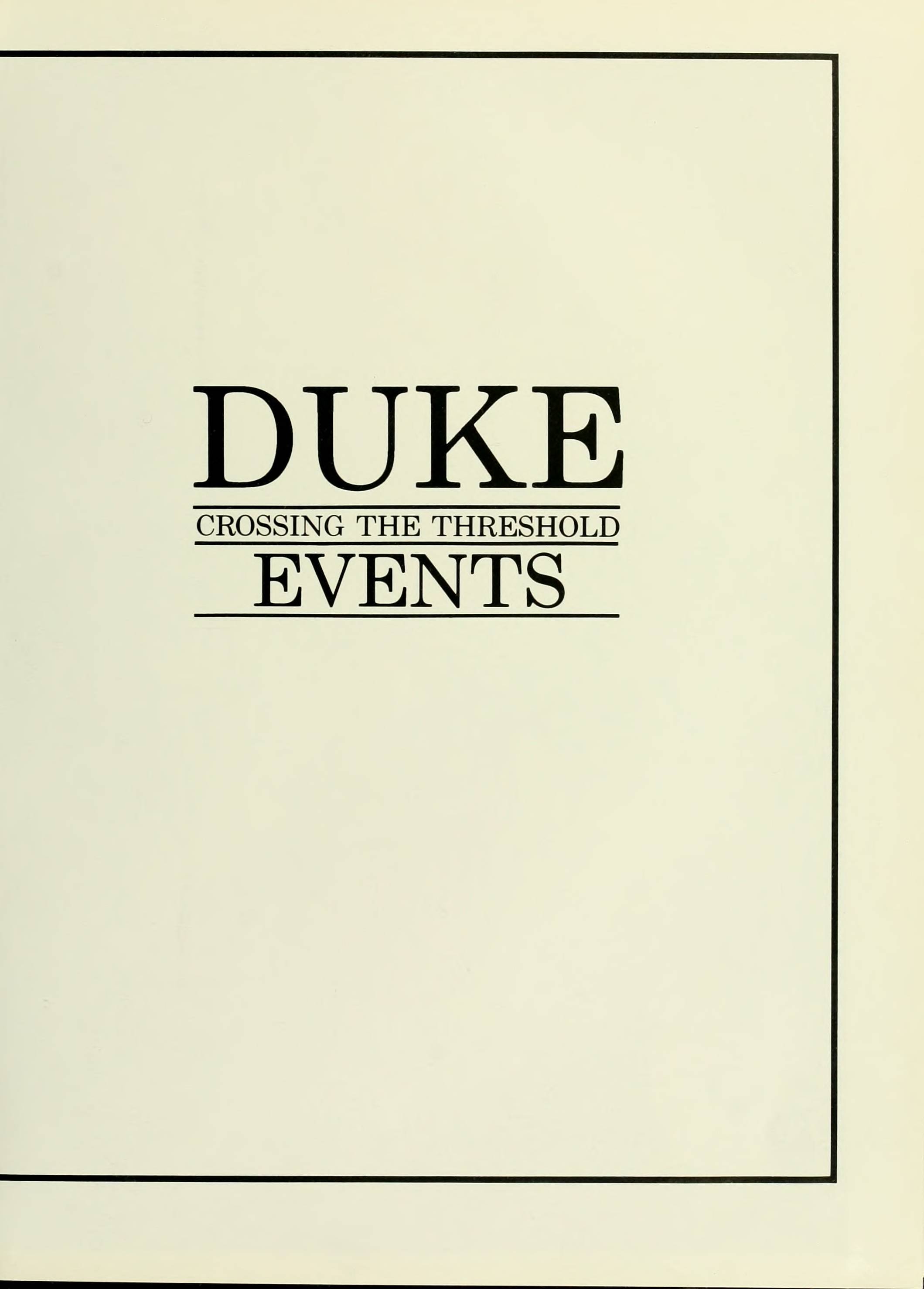 The Chanticleer 1986 Duke University Yearbook Annual Durham North Carolina
