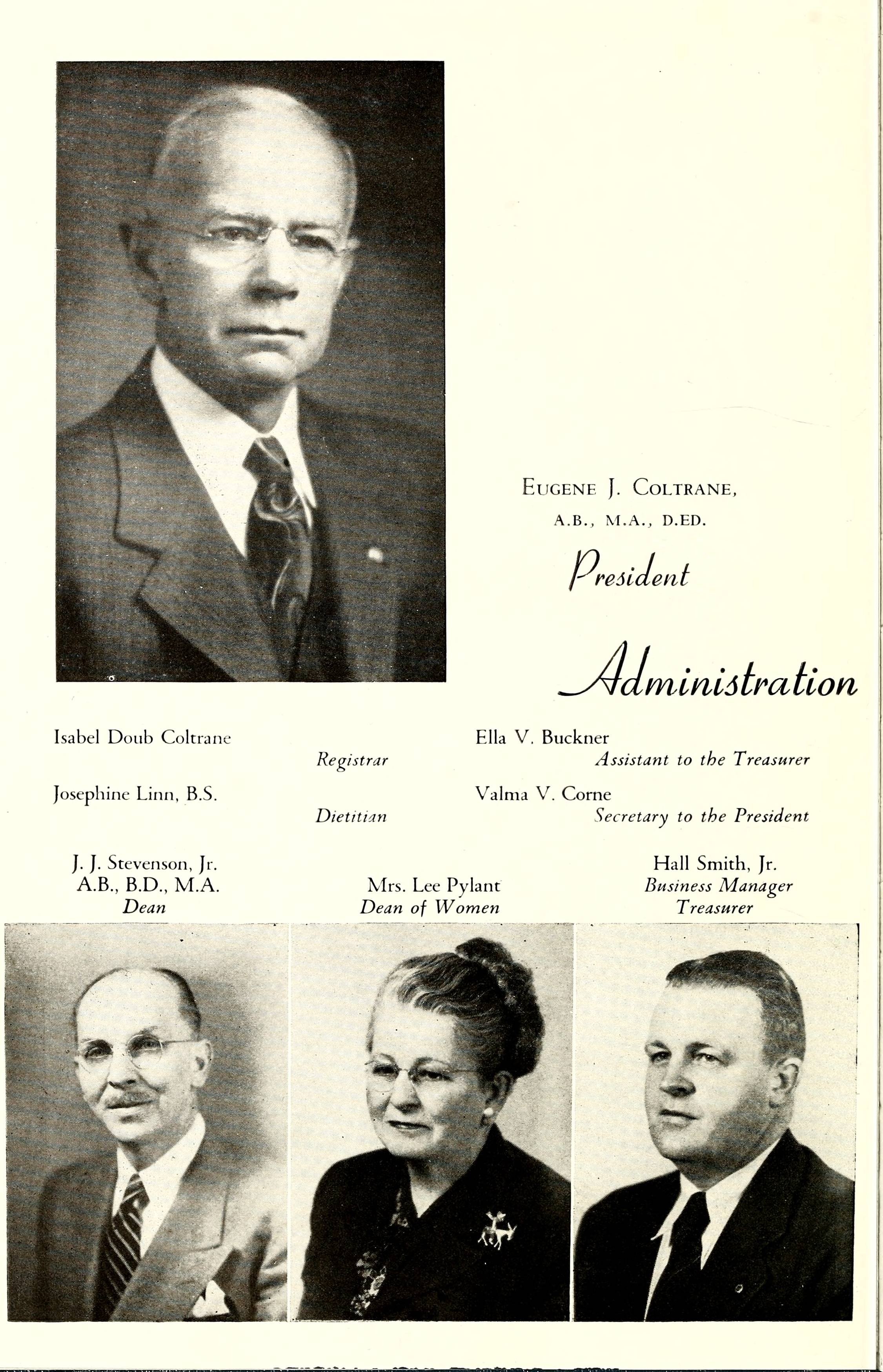 Brevard College Bulletin 1949 