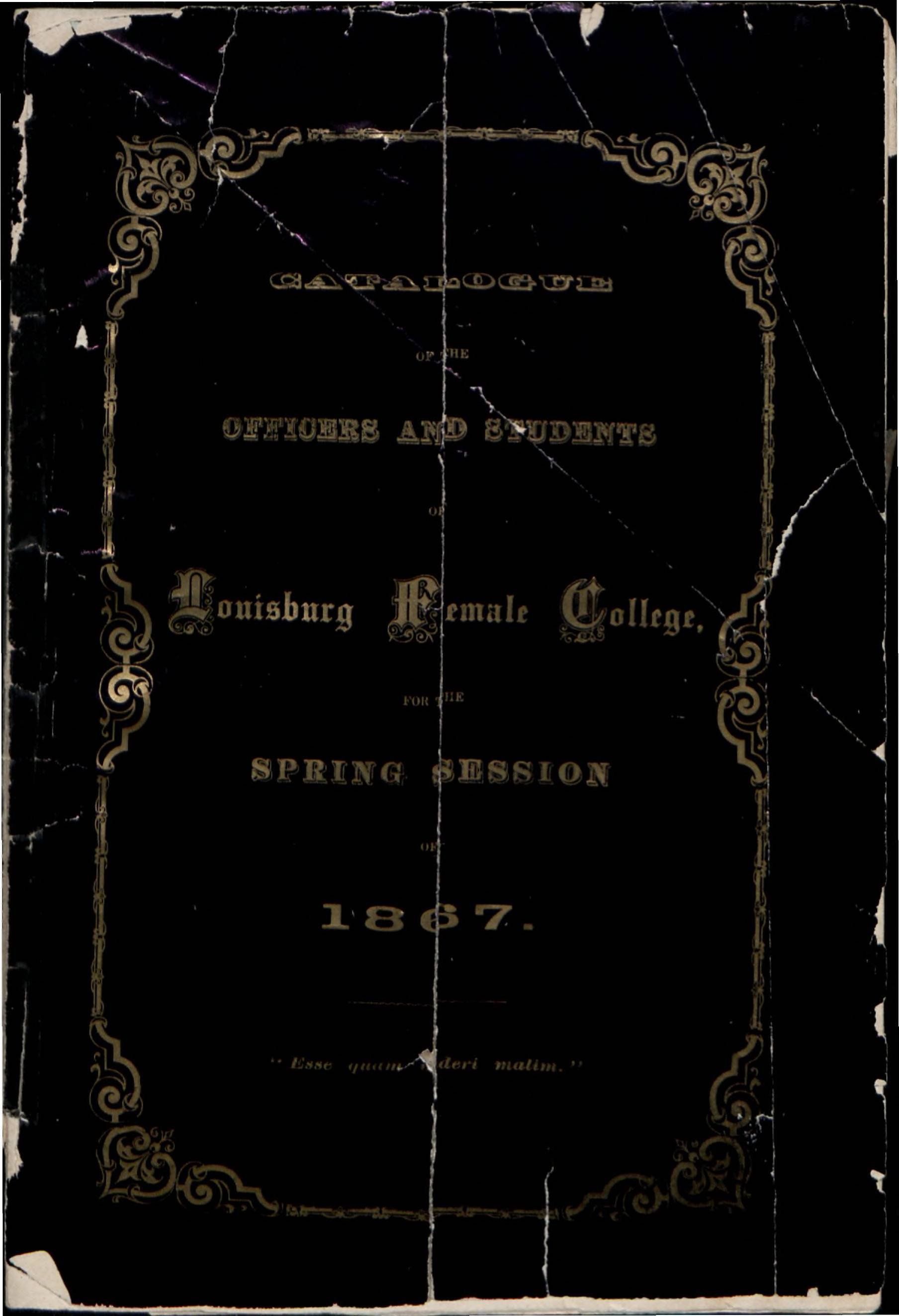 Catalogue of the officers and students of Louisburg Female College, for