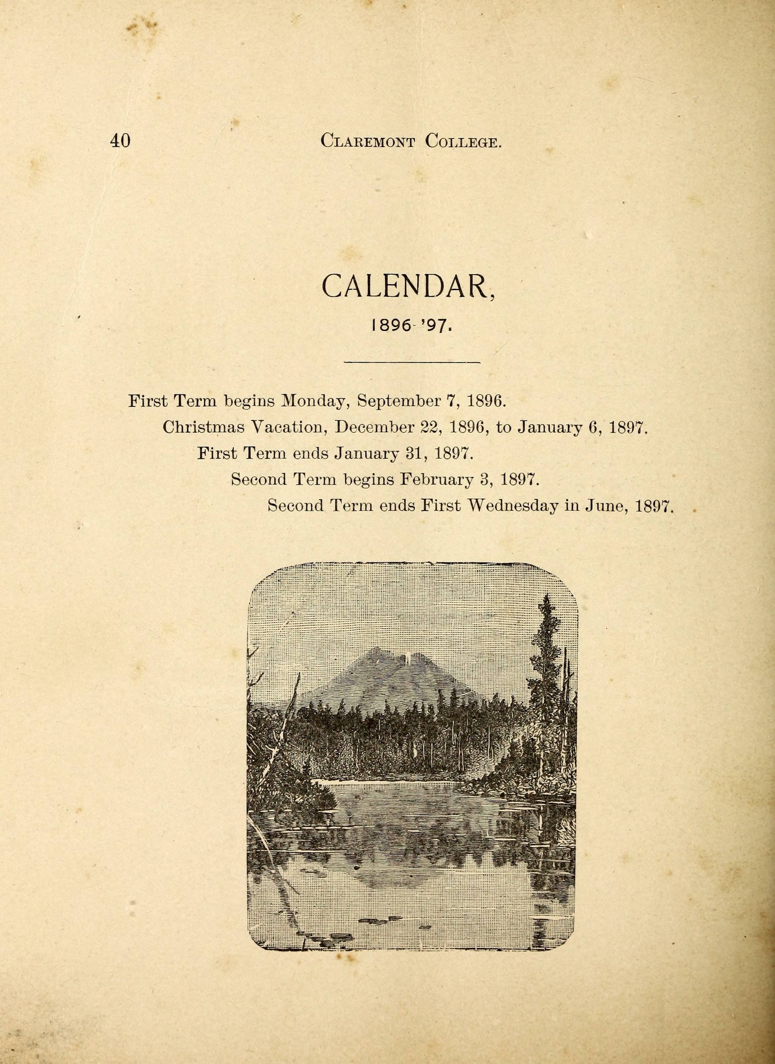 Sixteenth Annual Catalogue of Claremont College for Girls and Young Women  [1896-1897]