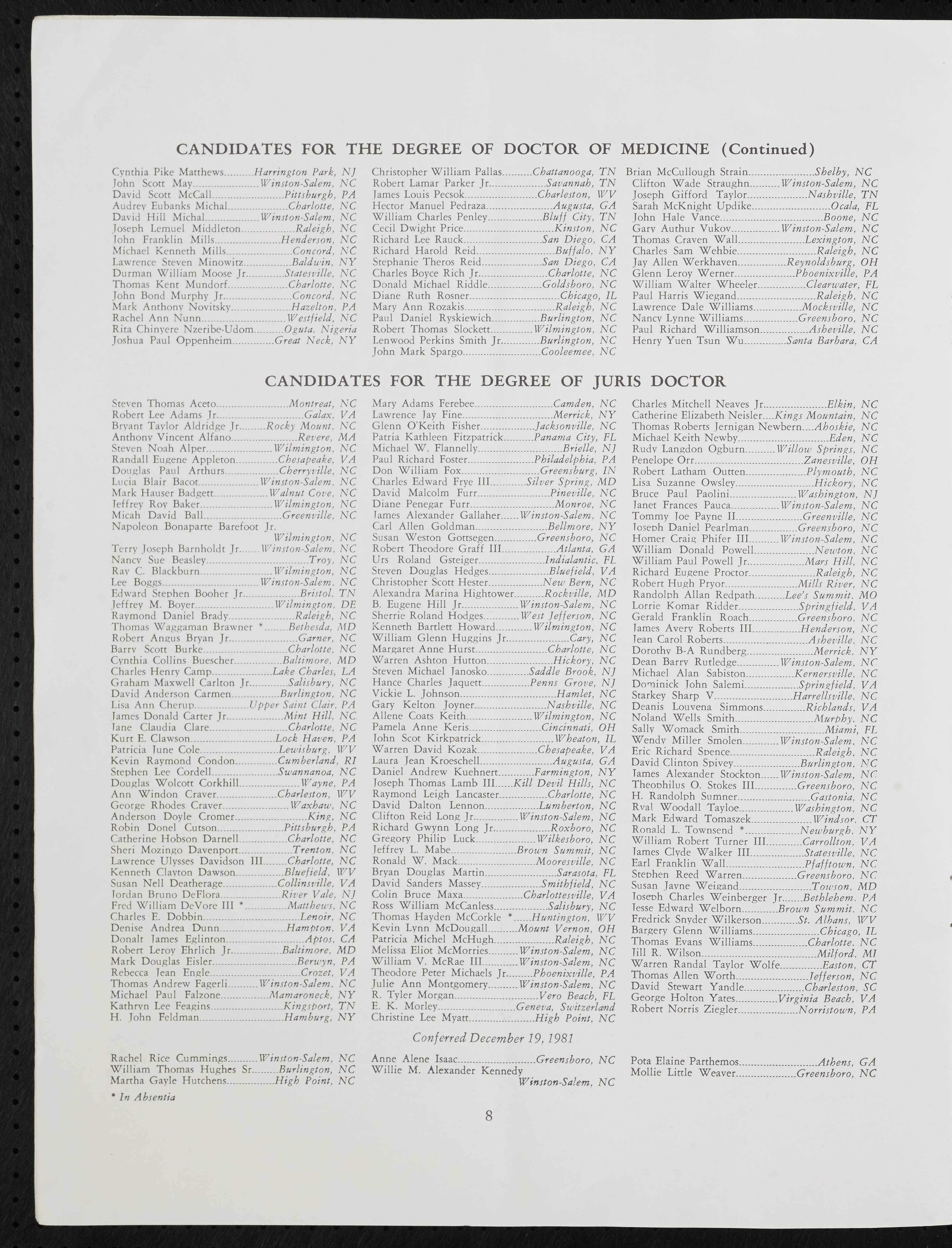 wake-forest-university-commencement-programs-1982