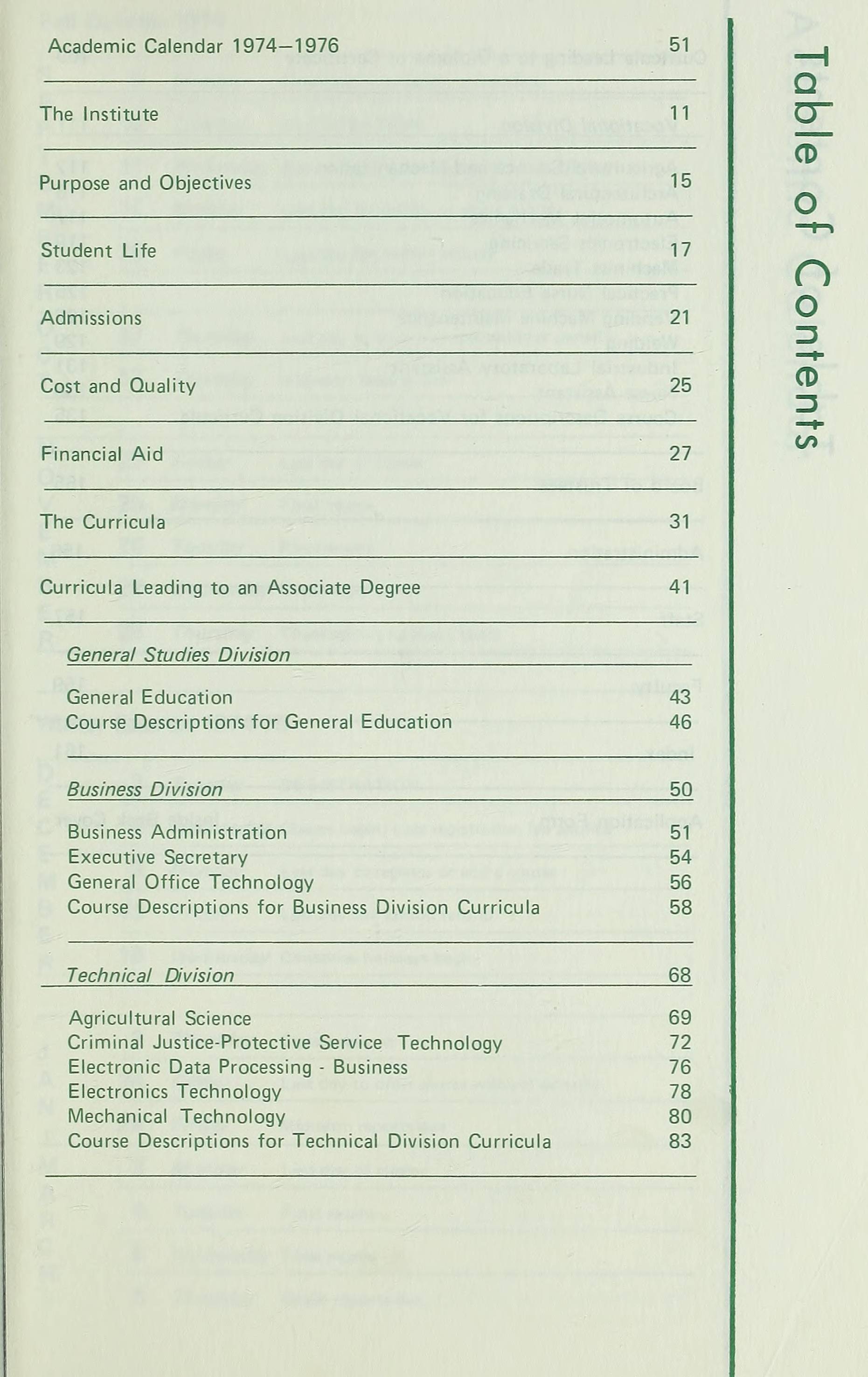 Richmond Technical Institute General Catalog [1974]